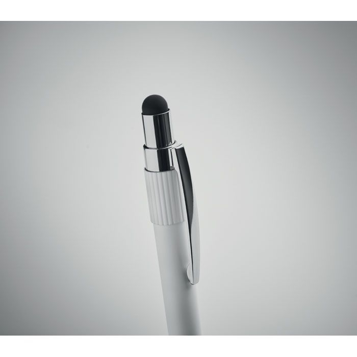 MO2488-06Edd Druckkugelschreiber mit Stylus_ weiss