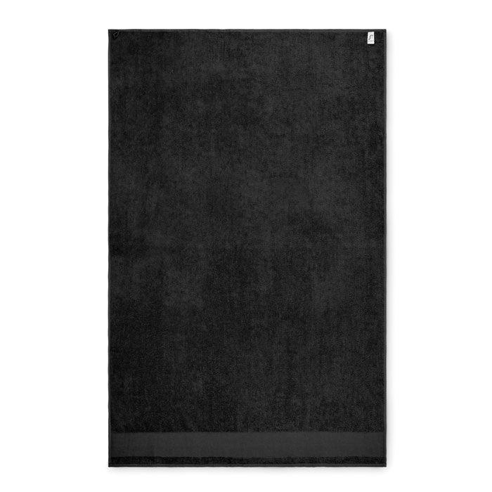 MO2767-03Island 100 Baumwoll-Badetuch 100X150cm_ schwarz