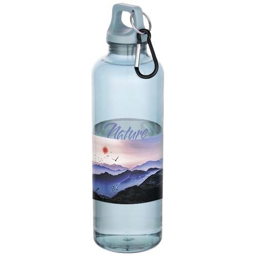 PF100877-5Oregon 750 ml RCS-zertifizierte Trinkflasche aus recyceltem Kunststoff mit Karabinerhaken_ tuerkis