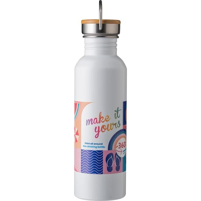 GI865174-01Edelstahl Trinkflasche Mohnblume_ schwarz