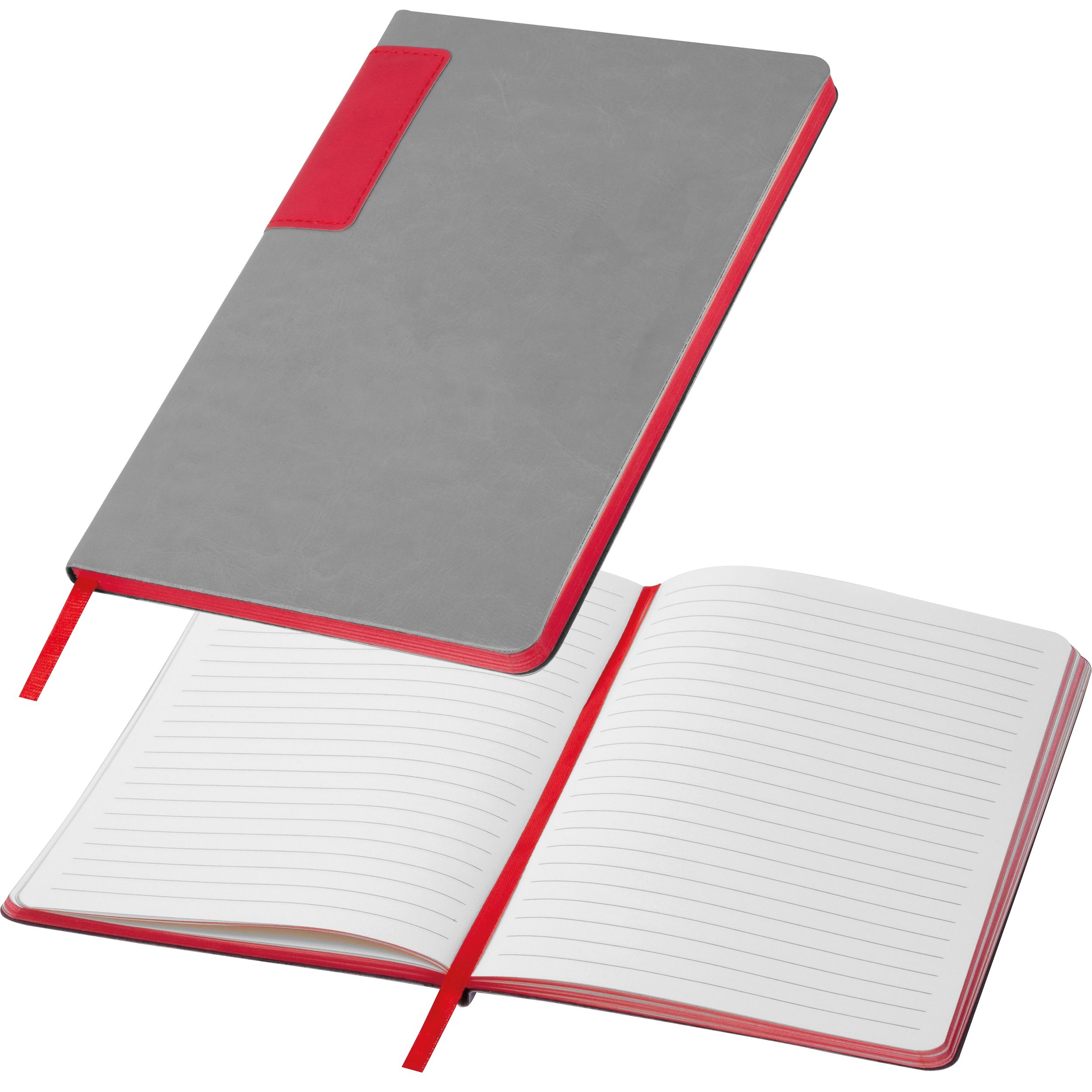 MA25477-05A5 Notizbuch mit farbigem Schnitt EVAN_ rot