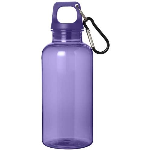 PF100778-8Oregon 400 ml RCS-zertifizierte Trinkflasche aus recyceltem Kunststoff mit Karabiner _ dusk violett