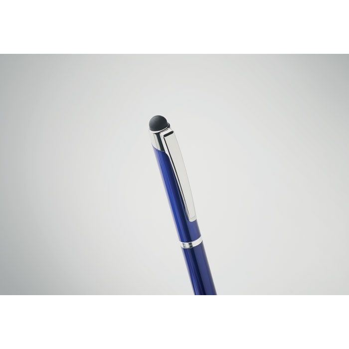 MO2157-04Florina Drehkugelschreiber mit Stylus_ blau