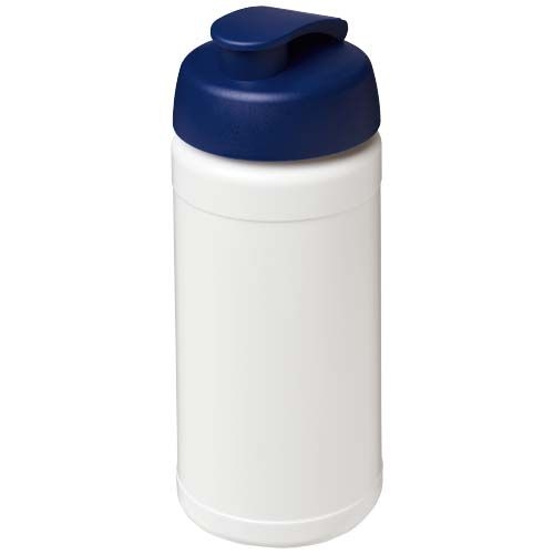 PF210289-1Baseline Rise 500 ml Sportflasche mit Klappdeckel_ weiss_blau