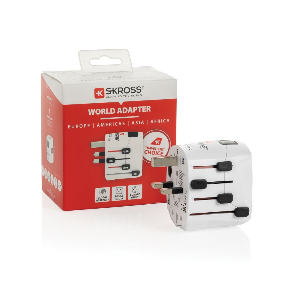 XDRB1.10314-5SKROSS Pro 3-Pole World Travel Adapter_ weiss