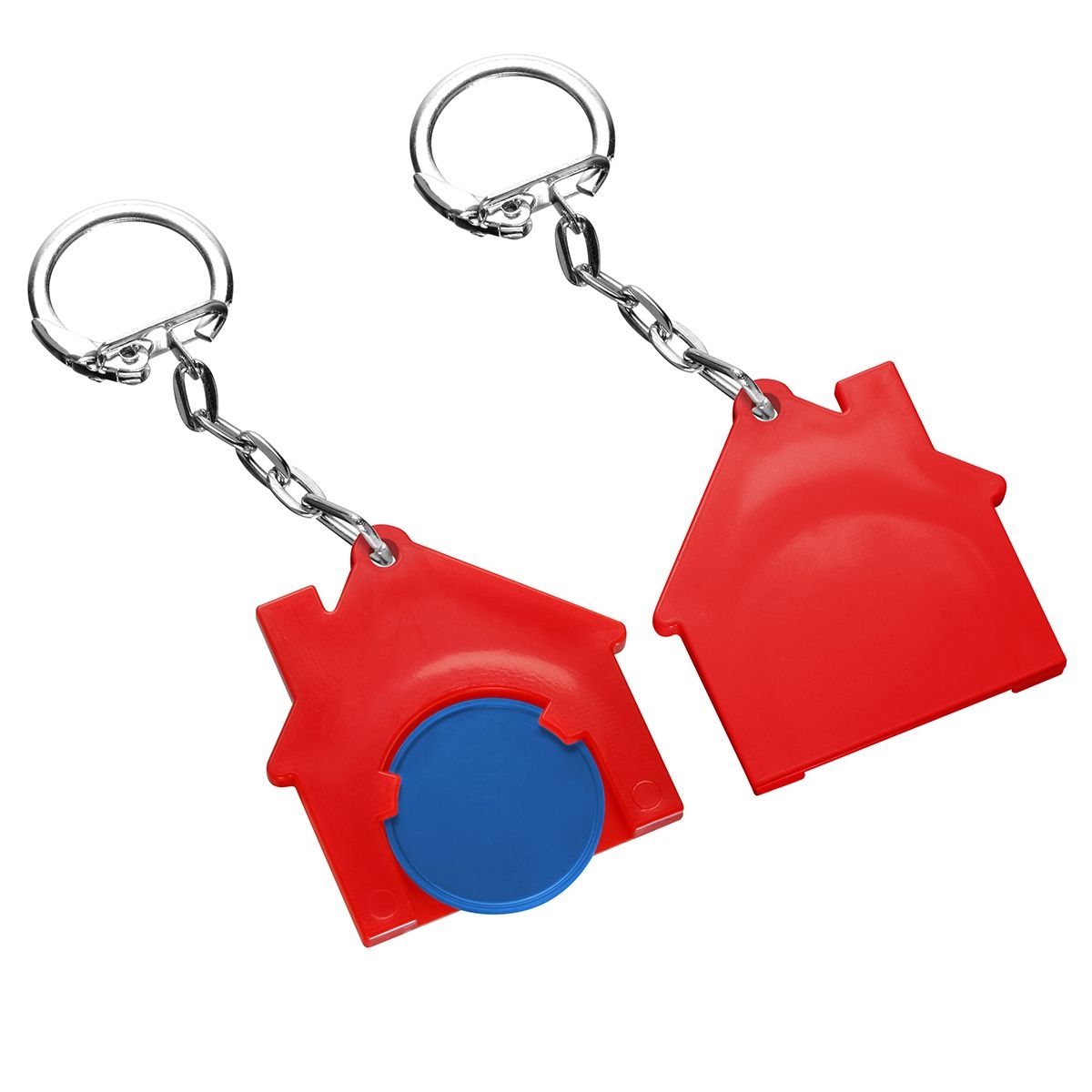 HE7516K-3-1Chiphalter mit 1€-Chip _Haus_ blau_ rot