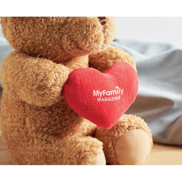 MO2949-05Snuggle Teddybaer mit Herz 23cm_ rot