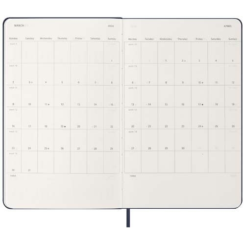 PF107754-3Moleskine Hardcover 12 Monate Wochenkalender L_ saphir