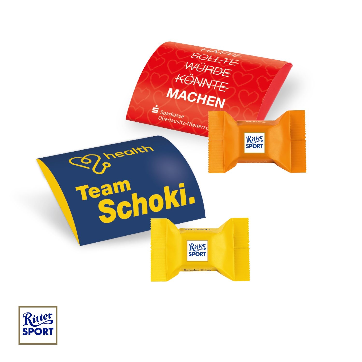 CD91660Ritter SPORT Schokowuerfel im Werbebriefchen