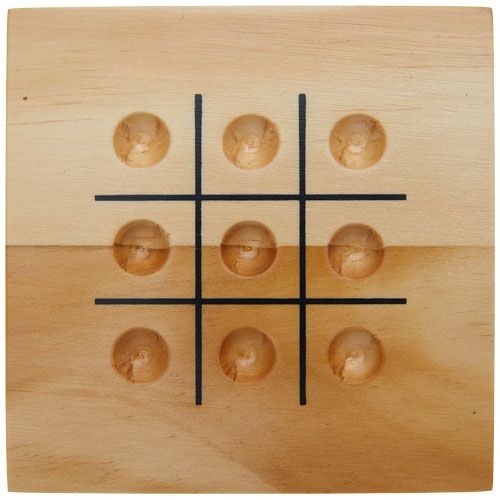 PF104564-1Strobus Tic-Tac-Toe Spiel aus Holz_ natur