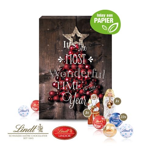 CD55343-02Adventskalender mit Lindt Mix und Gutschein-Option_ Individuelles Motiv