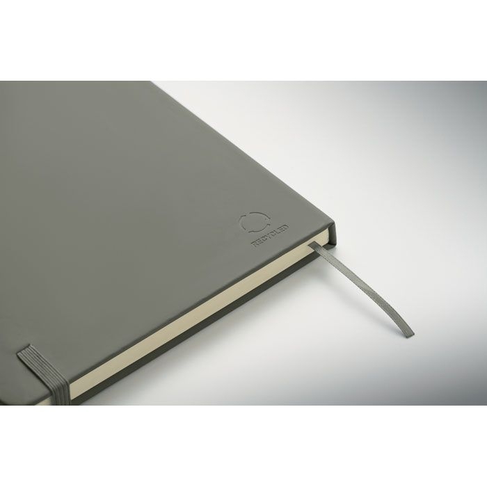 MO3124-15Arcoloop DIN A5 Notizbuch recy. PU_ steingrau