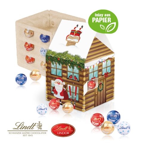 CD55364-02Adventshaus _Edition_ mit Lindt Schokolade mit Papier-Inlay_ Individuelles Motiv