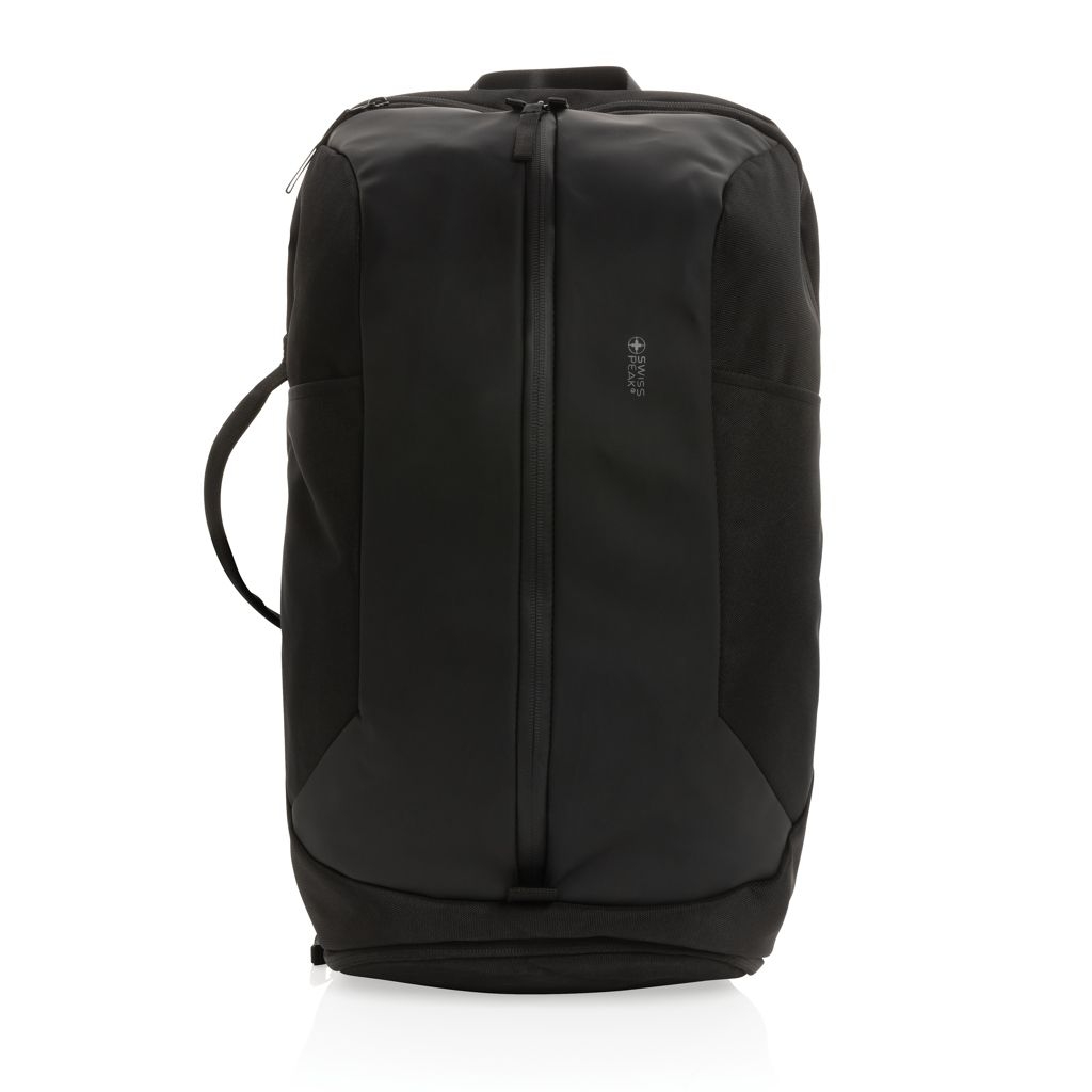 XDP762_77-1Swiss Peak AWARE™ RPET 15.6_ Work _ Gym Rucksack_ schwarz