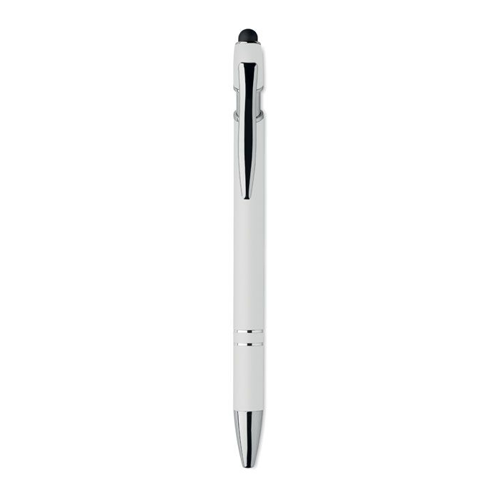 MO2798-06Siparo Druckkugelschreiber mit Stylus_ weiss