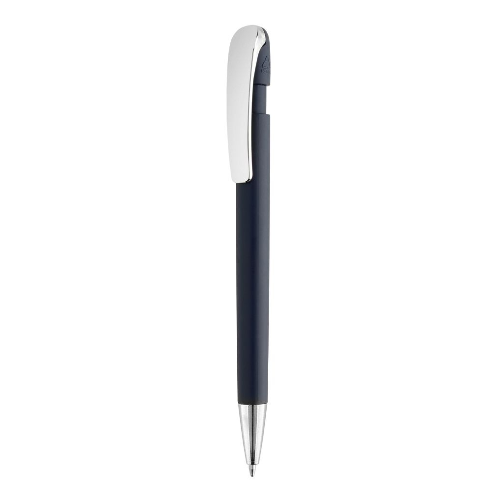 XDP611.39-25Glide GRS-zertifizierter rABS Stift mit Metallclip_ navy blau