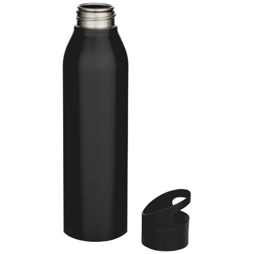 PF100868-7Sky 650 ml RCS-zertifizierte_ einwandige Trinkflasche aus recyceltem Edelstahl_ schwarz
