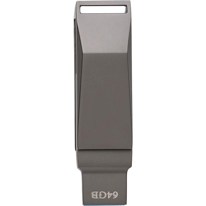 GI1001763-32USB-Stick aus verzinkter Oberflaeche Dorian_ silber