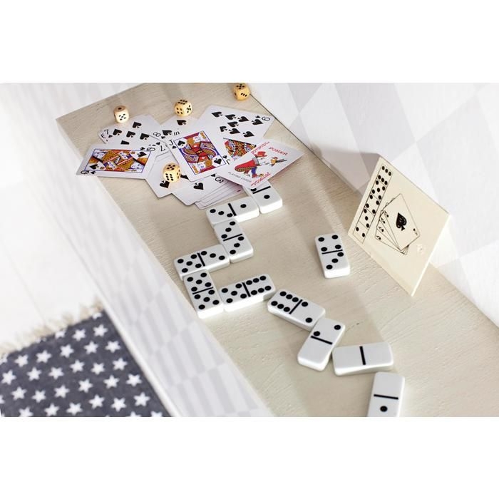 GI2553-09Karten und Wuerfelspiel in Holzbox Myriam_ mehrfarbig