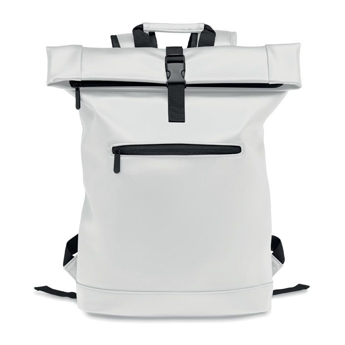 MO2230-06Bai Roll 15_ Rolltop-Rucksack PU_ weiss