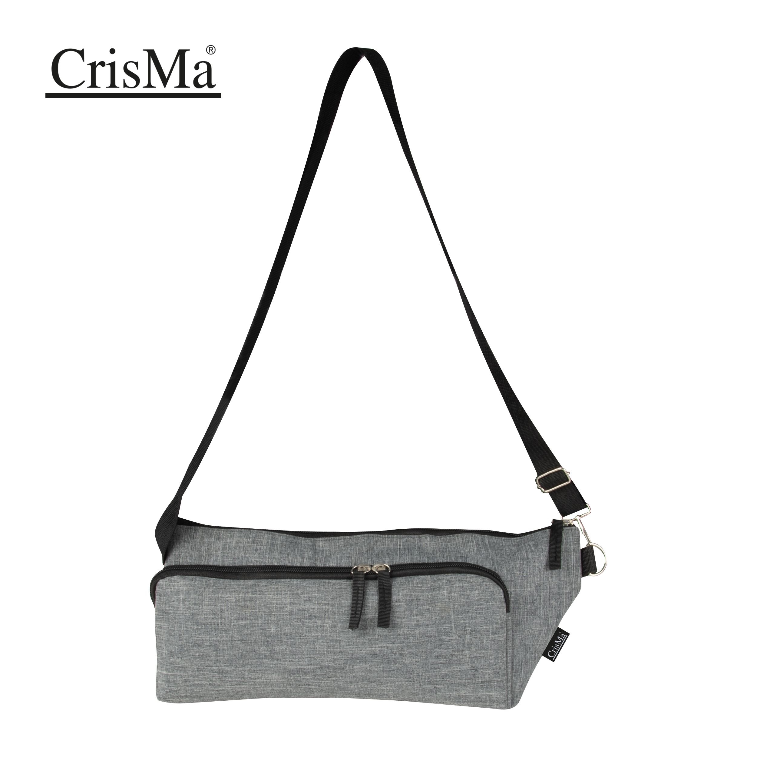 MA60916-07Umhaengetasche aus Polyester MARGARETA_ silbergrau