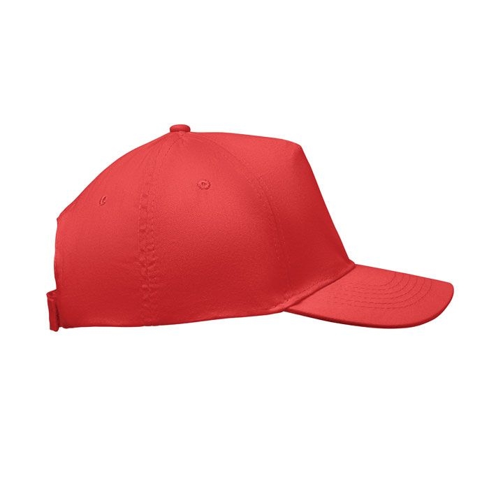 MO2345-05Sunny Baseball cap 5 panels 180gr_ rot