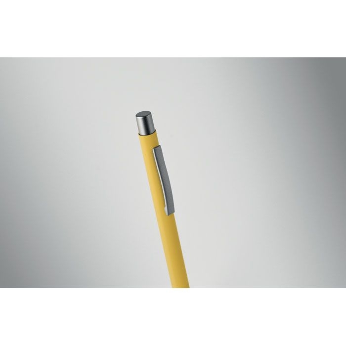 MO3222-08Nali Druckkugelschreiber recy. Alu_ gelb