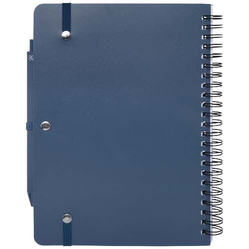 PF107901-1Thalaasa A5 Hardcover Notizbuch mit Kugelschreiber _schwarze Mine_ Ozeanblau