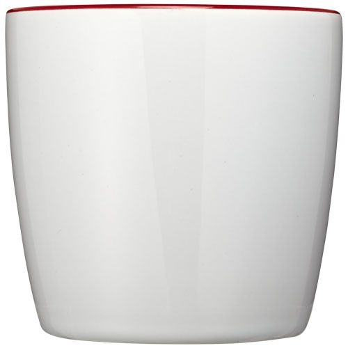 PF100477-3Aztec 340 ml Keramiktasse_ weiss_rot