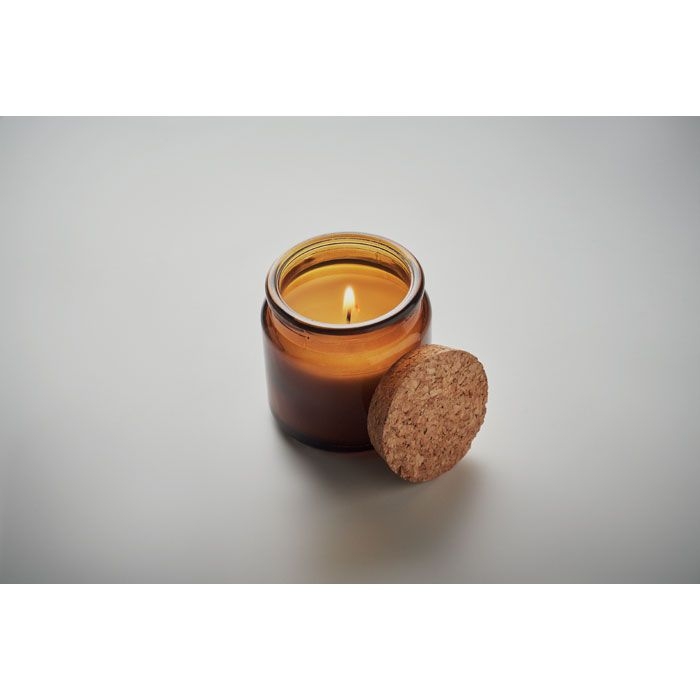 MO2707-01Valo Kerze aus Pflanzenwachs 70g_ braun