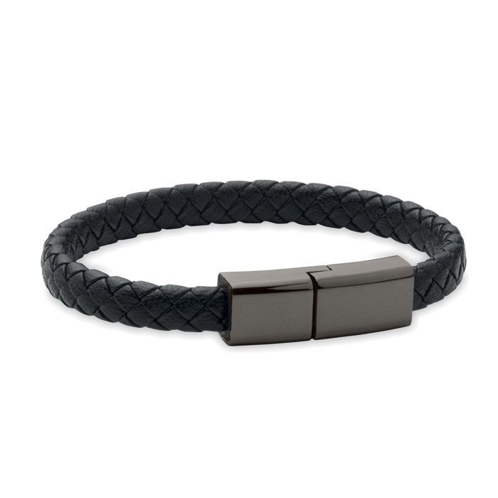 MO2646-03Fauleti Charge 60W Flecht-Armband-Ladekabel_ schwarz