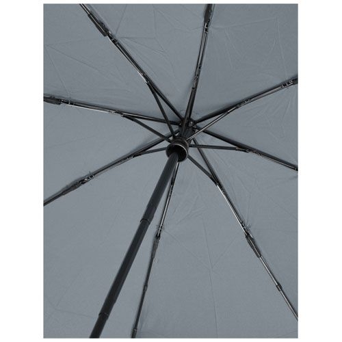 PF109143-8Bo 21_ Vollautomatik Kompaktregenschirm aus recyceltem PET-Kunststoff_ grau