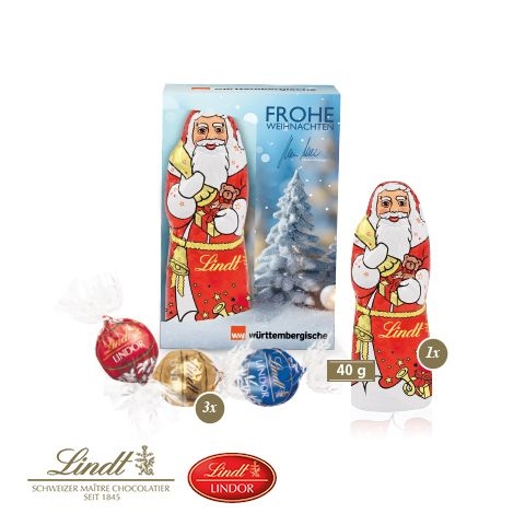 CD95532Premium-Praesent mit Lindt Weihnachtsmann „Medium“