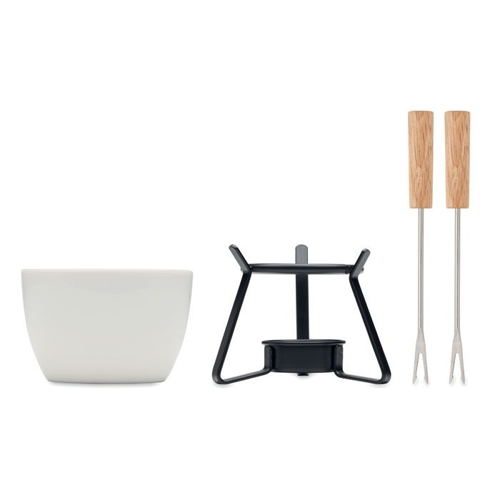 MO2385-06Kase Keramik-Fondue-Set 240 ml_ weiss