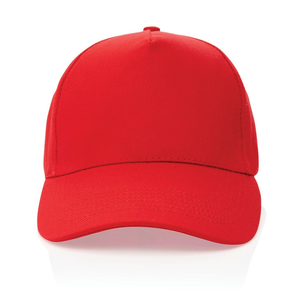 XDP453.31-4Impact 5 Panel Kappe aus 280gr rCotton mit AWARE™ Tracer_ rot