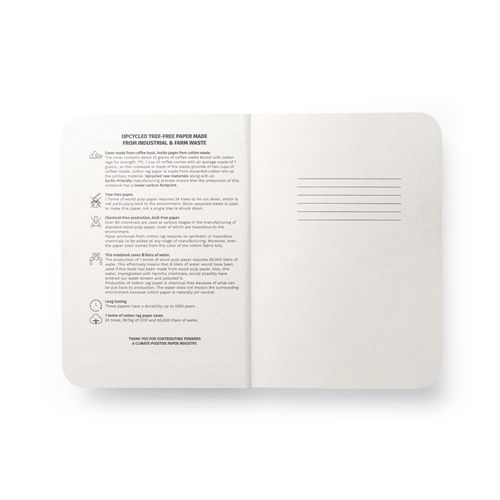 ST93289-104COFFEEPAD SEMI-RIGID Notizbuch A5_ blau