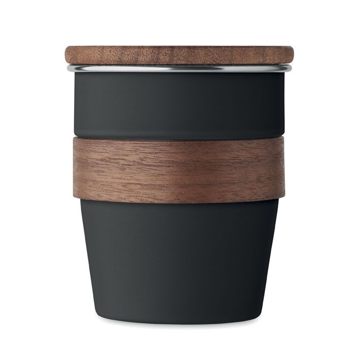 MO2322-03Walnut Einwandiger Becher 350 ml_ schwarz
