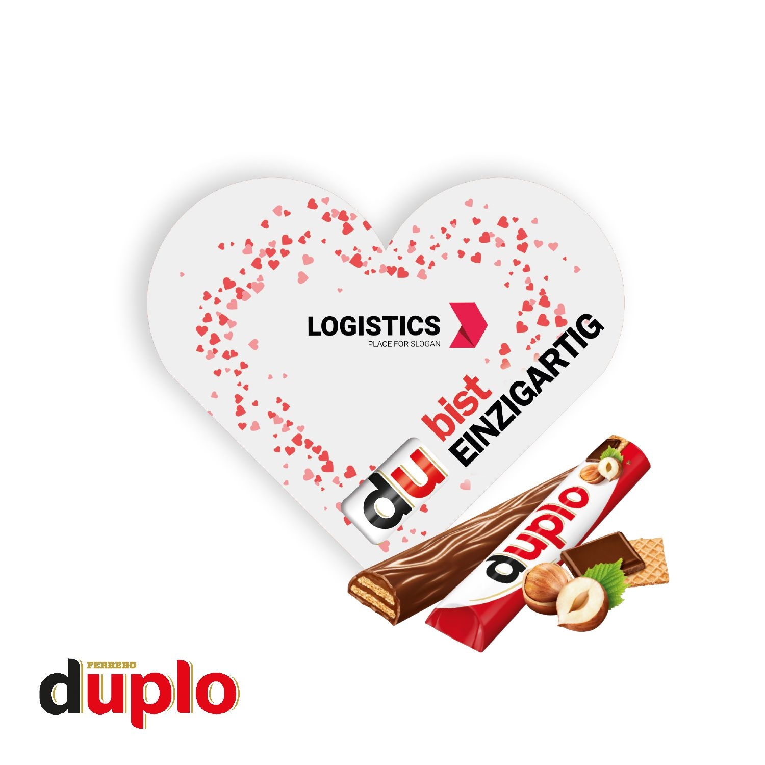 CD91664-01duplo Werbekarte _Herz_ duplo Riegel