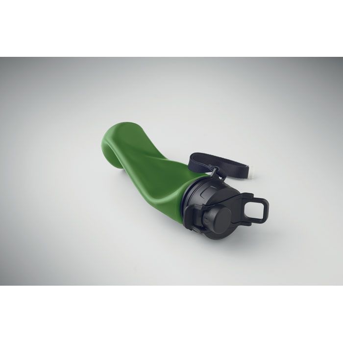 MO2944-60Lett Faltbare Sportflasche Silikon_ dunkelgruen