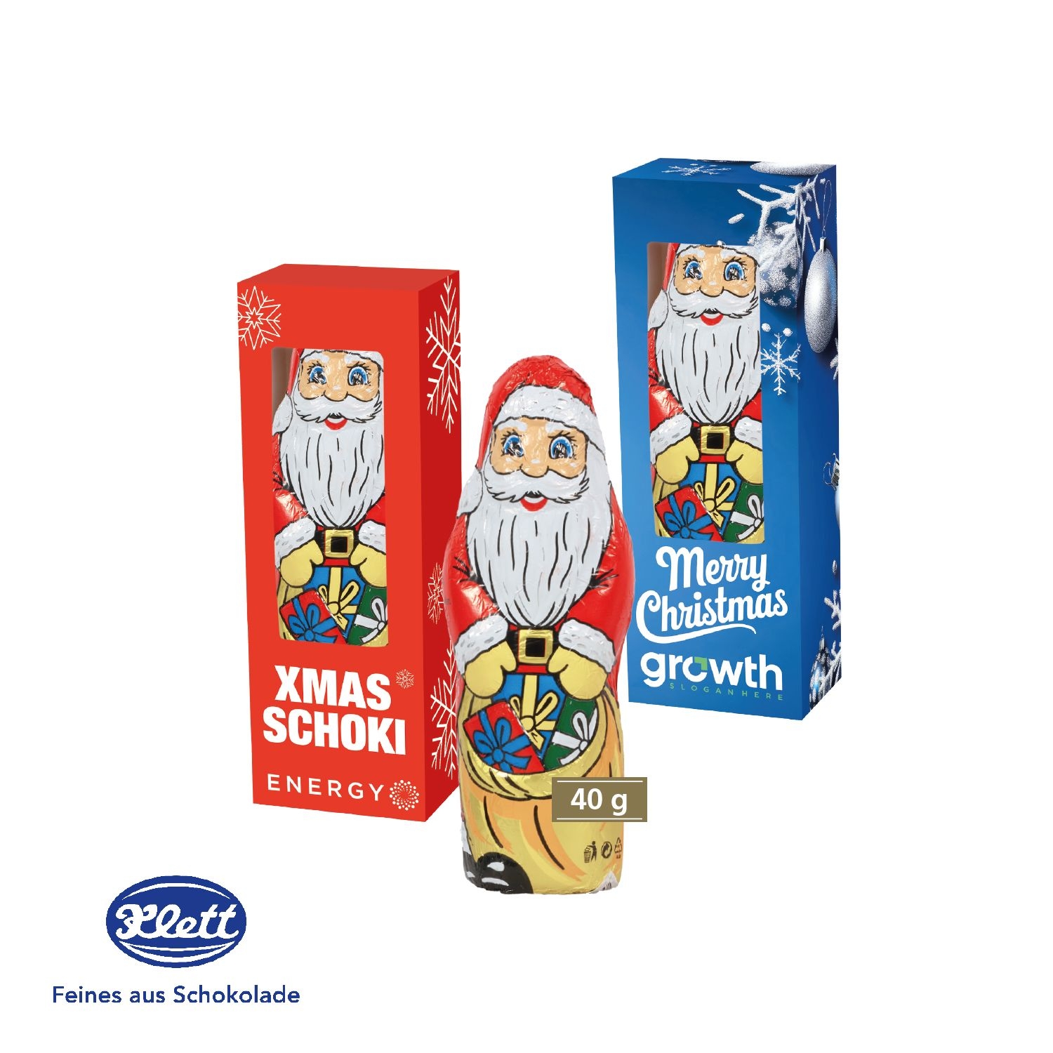 CD95537-01Weihnachtsmann von Klett_ 40 g_ Klett Weihnachtsmann
