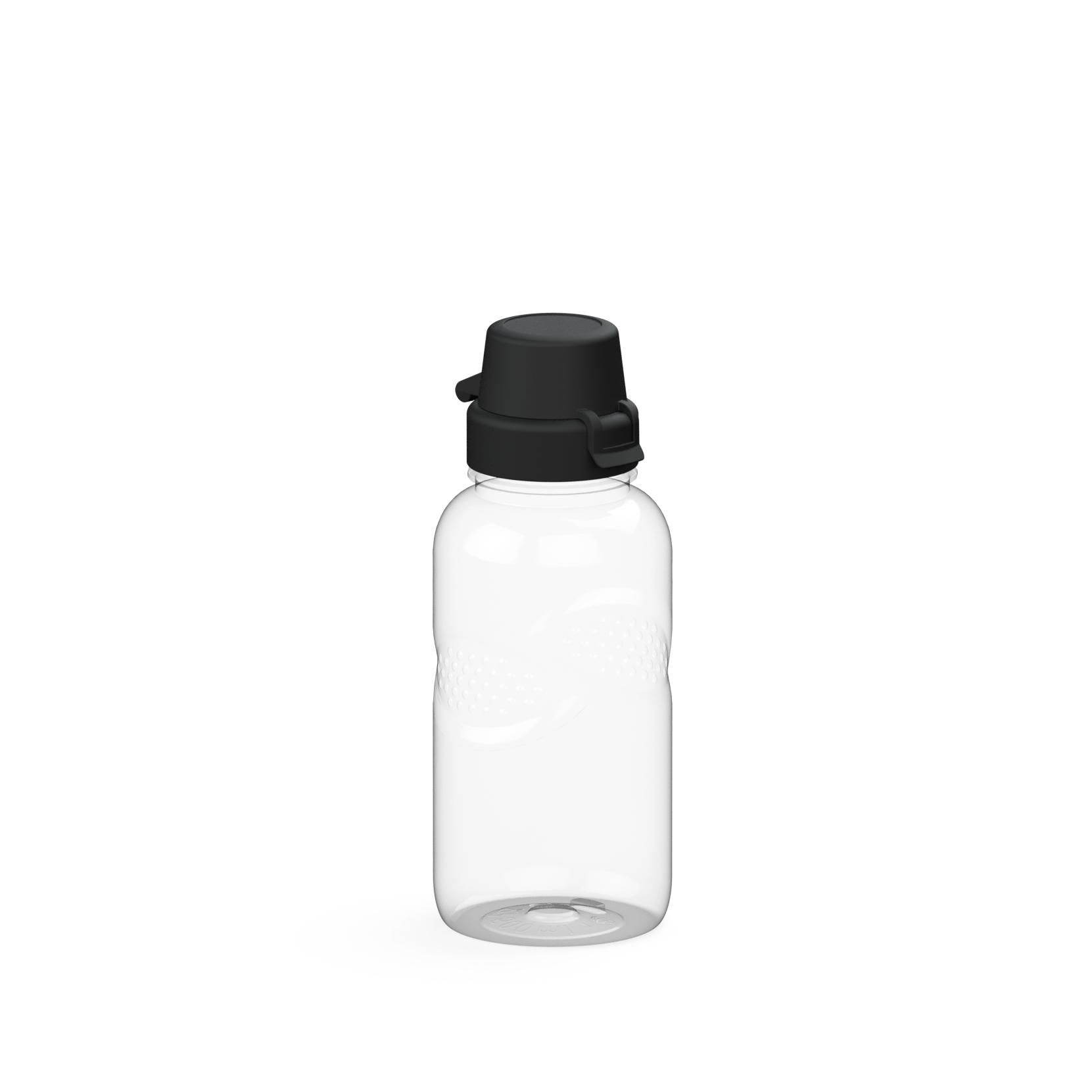 EL01564-2Trinkflasche Carve _School_ 500 ml_ transparent_ schwarz