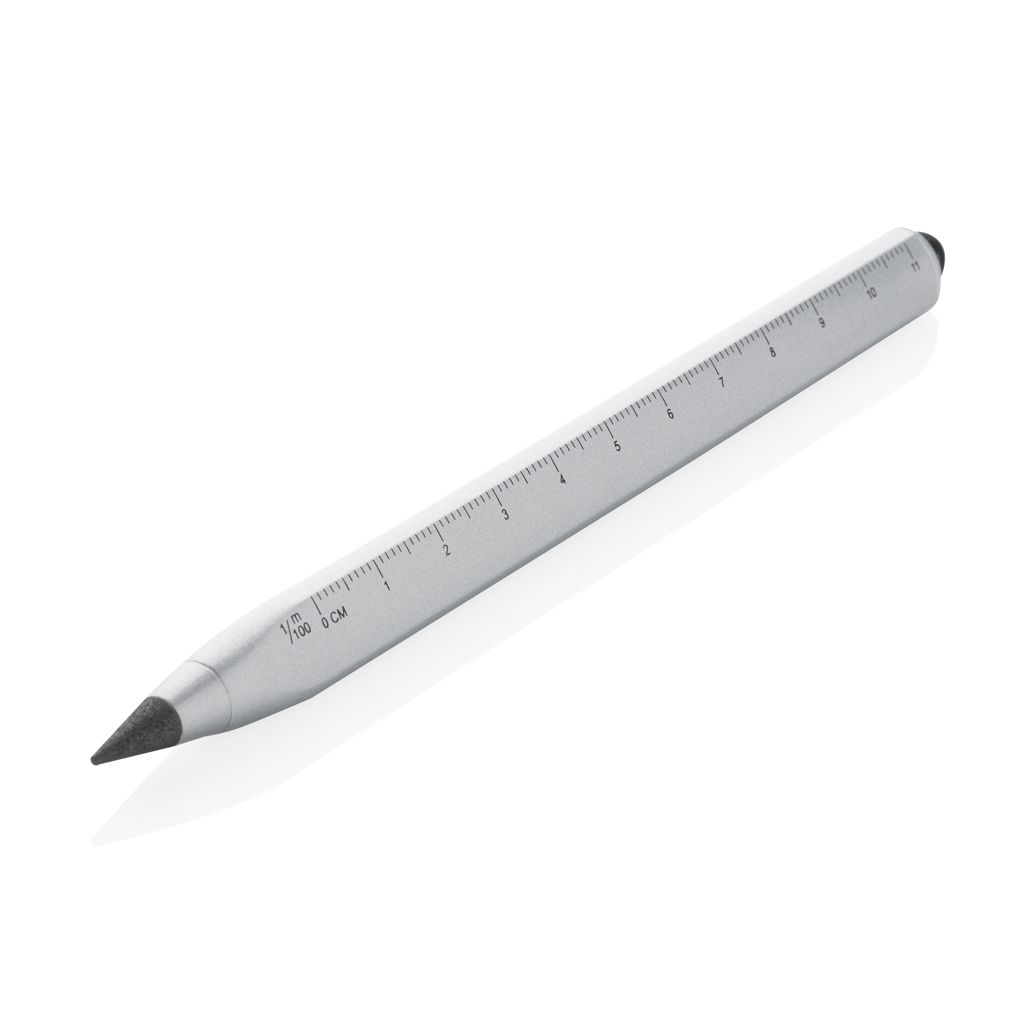 XDP221_01-2Eon Infinity Multitasking Stift aus RCS recycelt. Aluminium_ silber