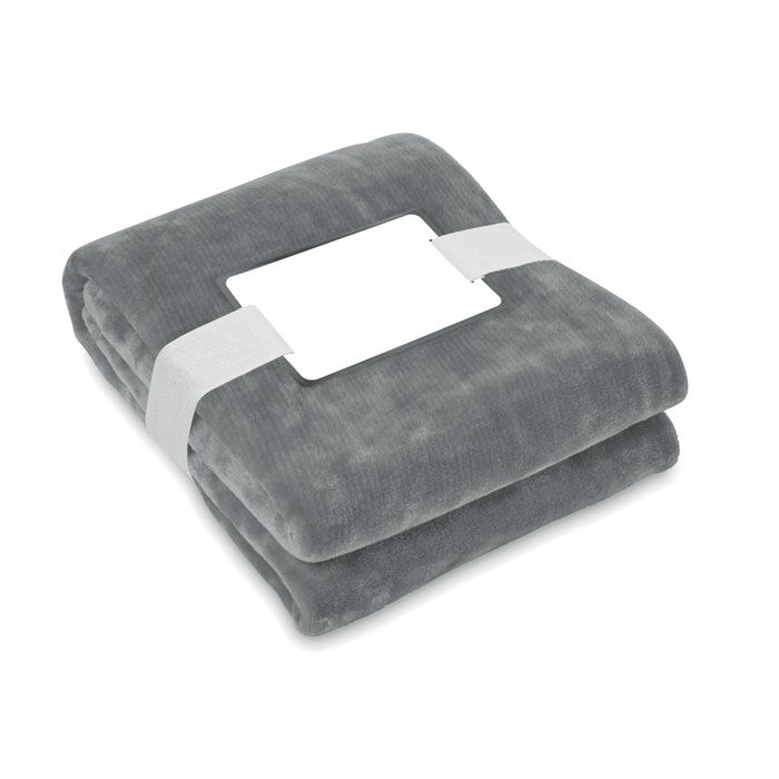 MO6804-15Logan RPET-Flanell Fleece-Decke_ steingrau