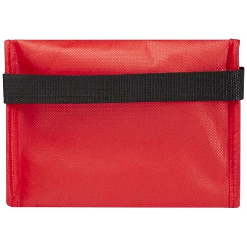 PF130082-2Spectrum Kuehltasche aus recyceltem GRS Non Woven fuer 6 Dosen 4 L_ rot