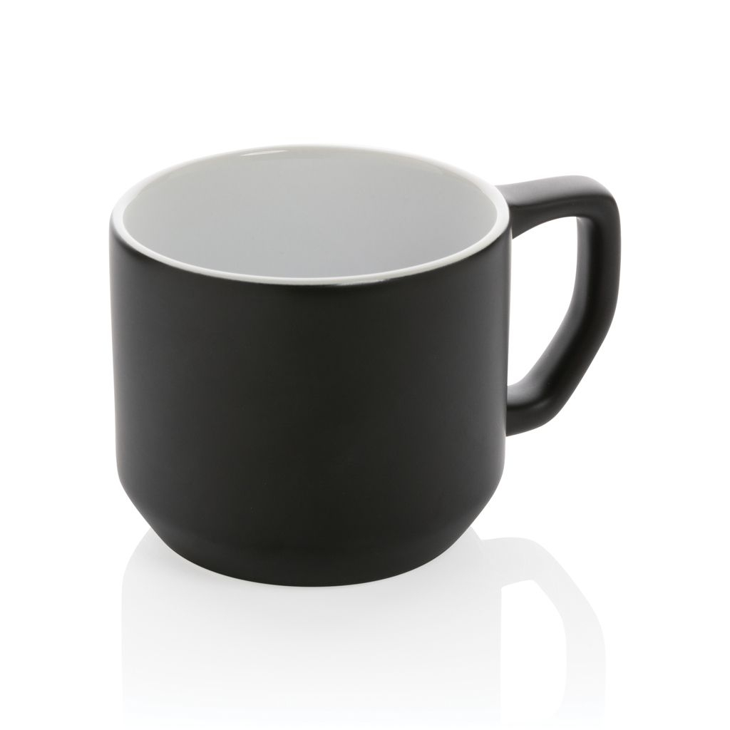XDP434.04-1Moderne Keramiktasse_ 350ml_ schwarz