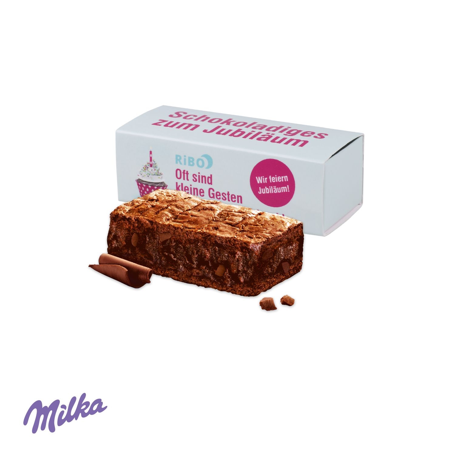 CD91418-01Milka Choco Brownie in Werbebox_ Milka Choco Brownie