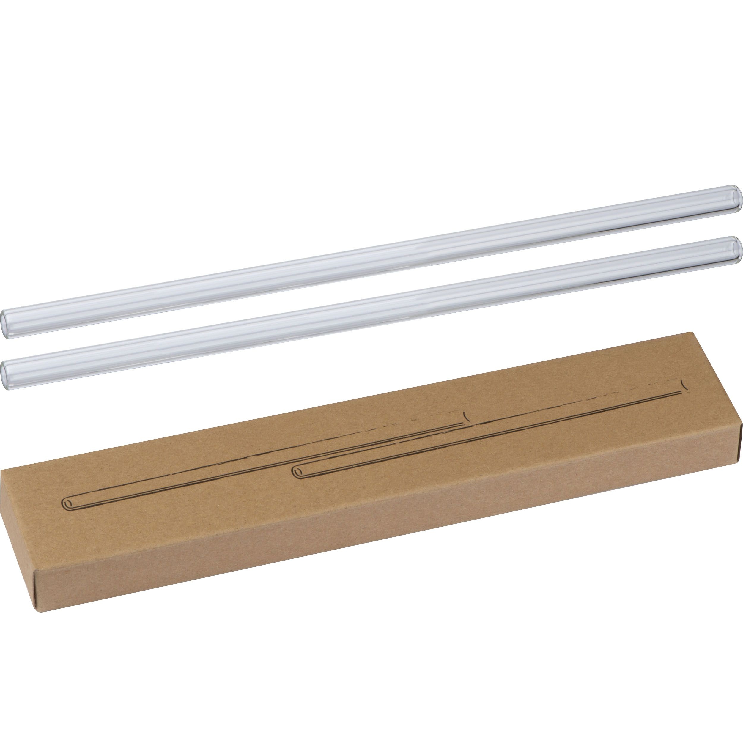 MA81815Set aus zwei Glas Trinkhalmen MARCELINA
