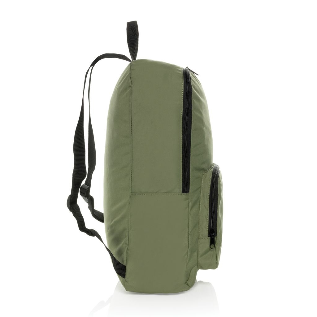XDP763.19-07Dillon AWARE™ RPET faltbarer klassischer Rucksack_ gruen
