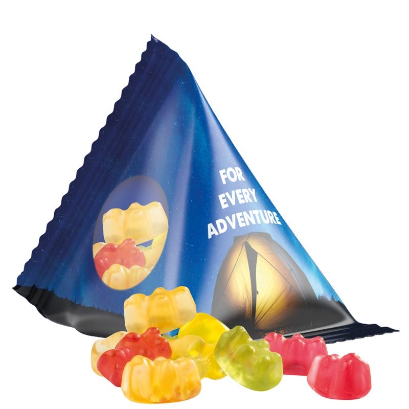 JG10063-2Tetraeder 15g_ Fruchtgummi Standardformen_ Premium-Baerchen_ transparente Folie