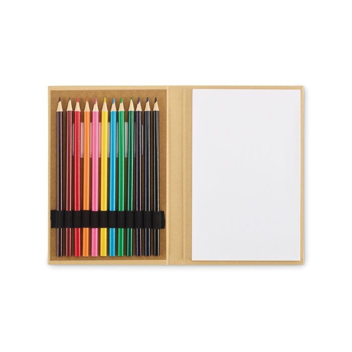 MO2914-13Funsketch Malset mit 12 Buntstiften_ beige